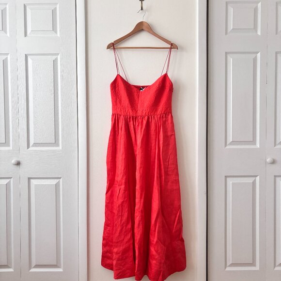 La Ligne Tracy Maxi Dress in Tangerine - Picture 3 of 9